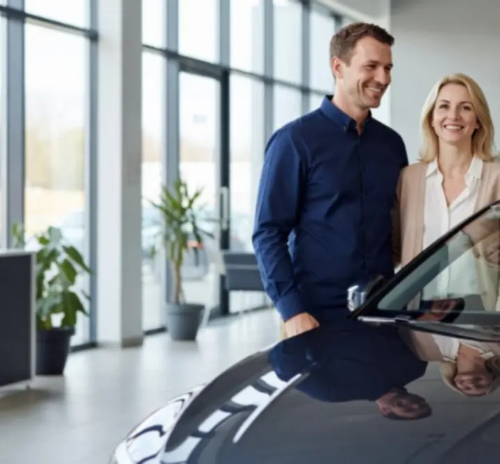 Zadowoleni klienci po zakupie samochodu z pomocą 