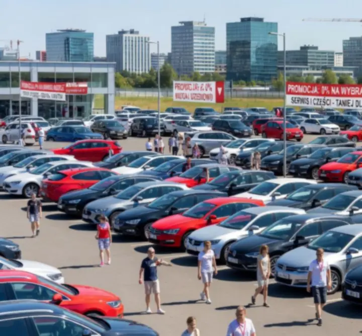 Wykres trendów na polskim rynku motoryzacyjnym